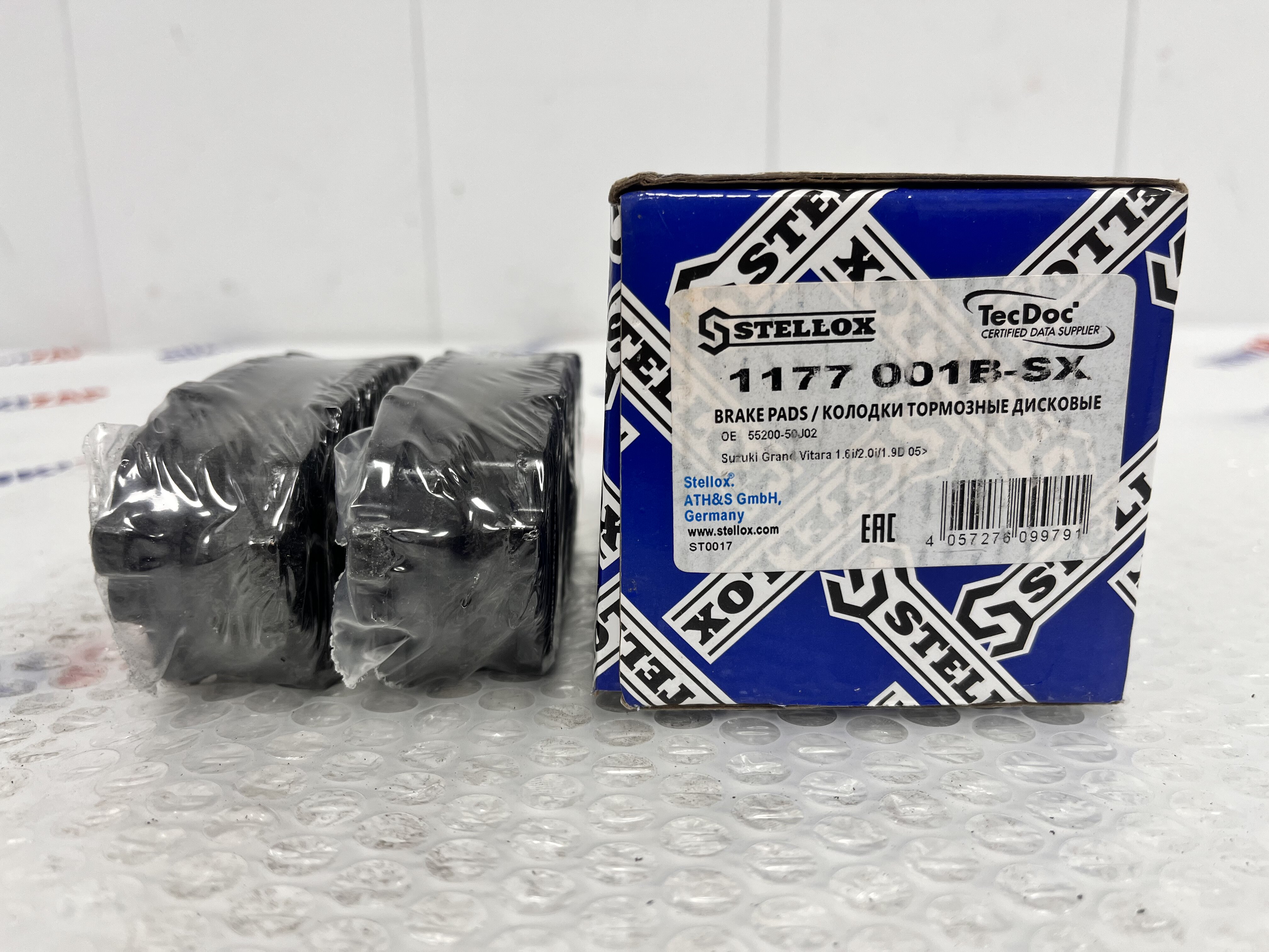 Передние колодки Suzuki Grand Vitara 1998-2005г.в. J20A Stellox