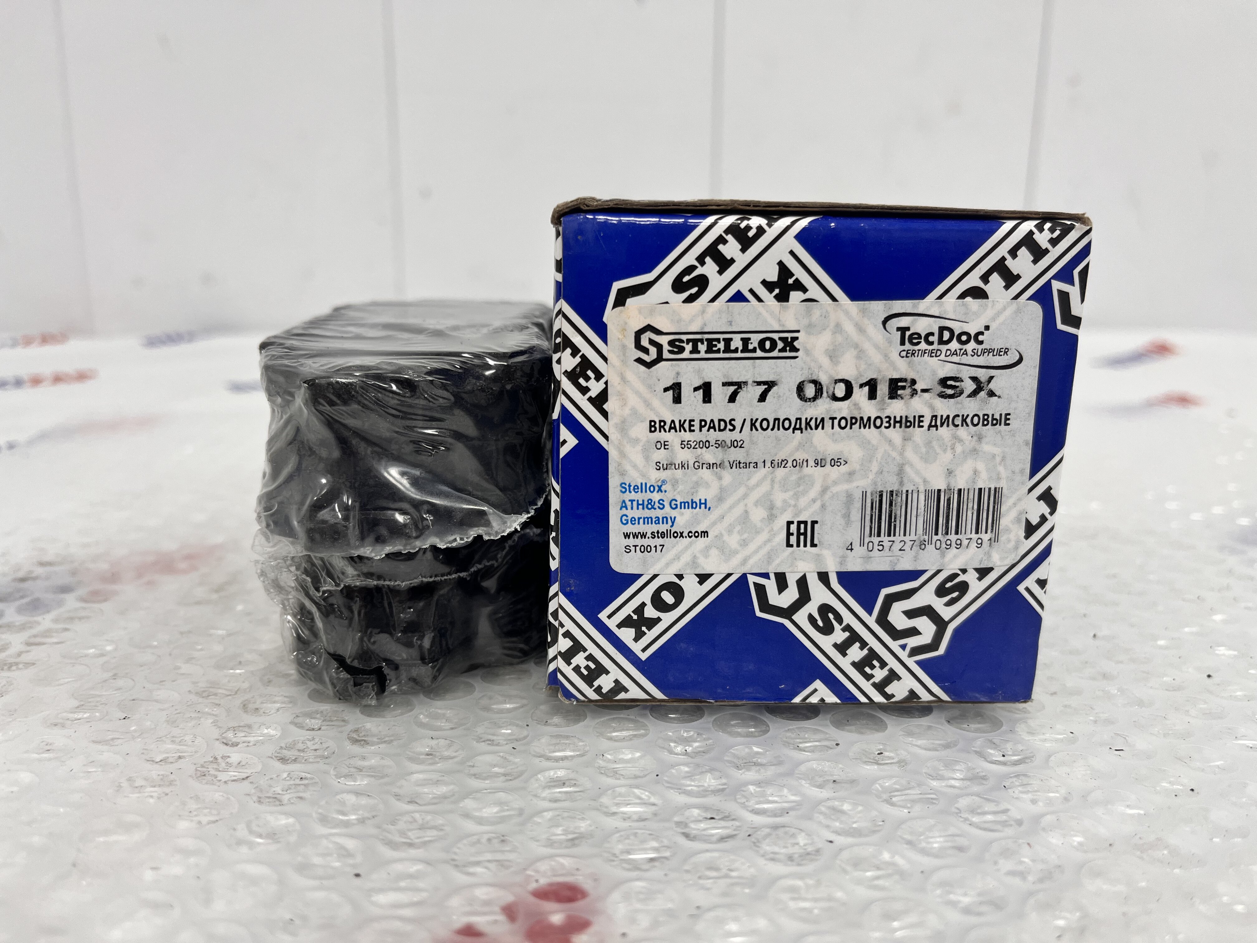 Передние колодки Suzuki Grand Vitara 1998-2005г.в. J20A Stellox